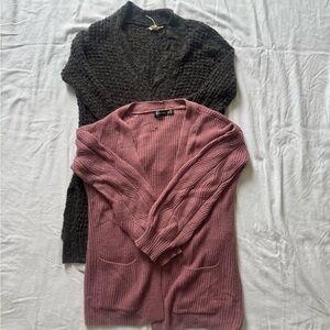 2 Open Front Cardigans sz Medium